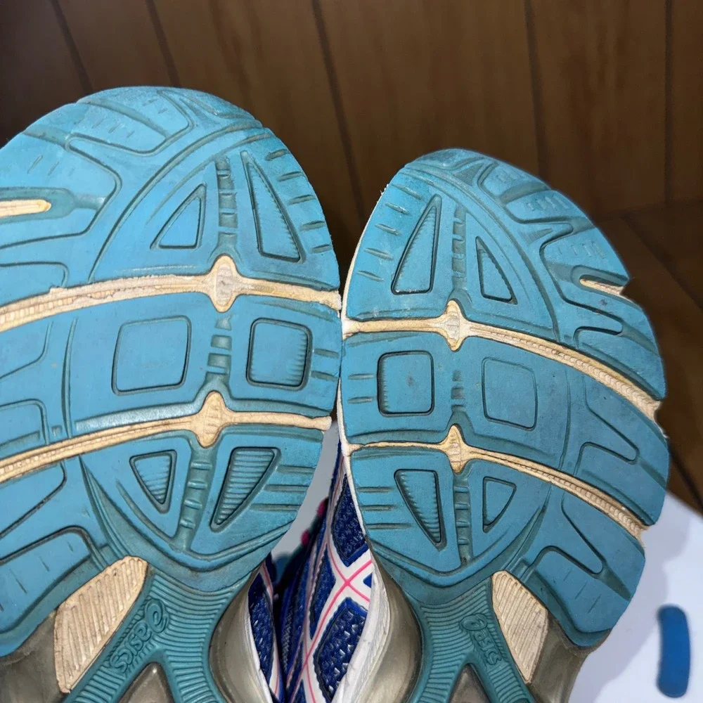 Asics Gel-Exalt Womens Running Shoes Blue Pink Turquoise T379N DuoMax 6.5